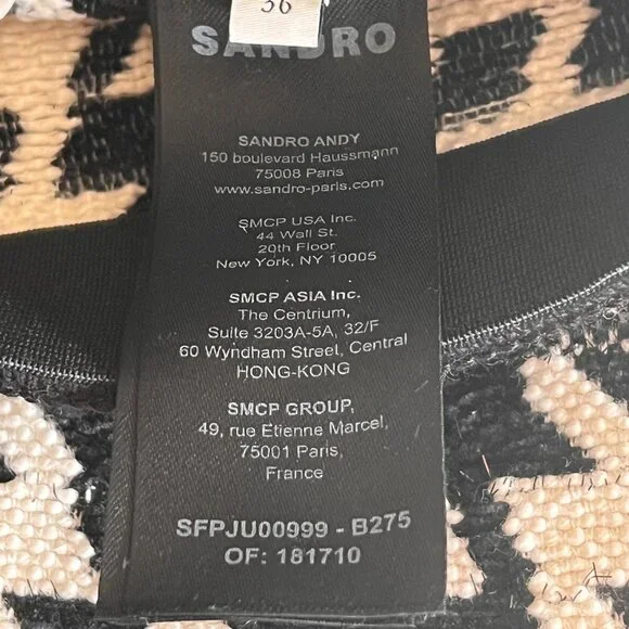 Sandro Breene Houndstooth Skirt size 36 - Picture 6 of 10